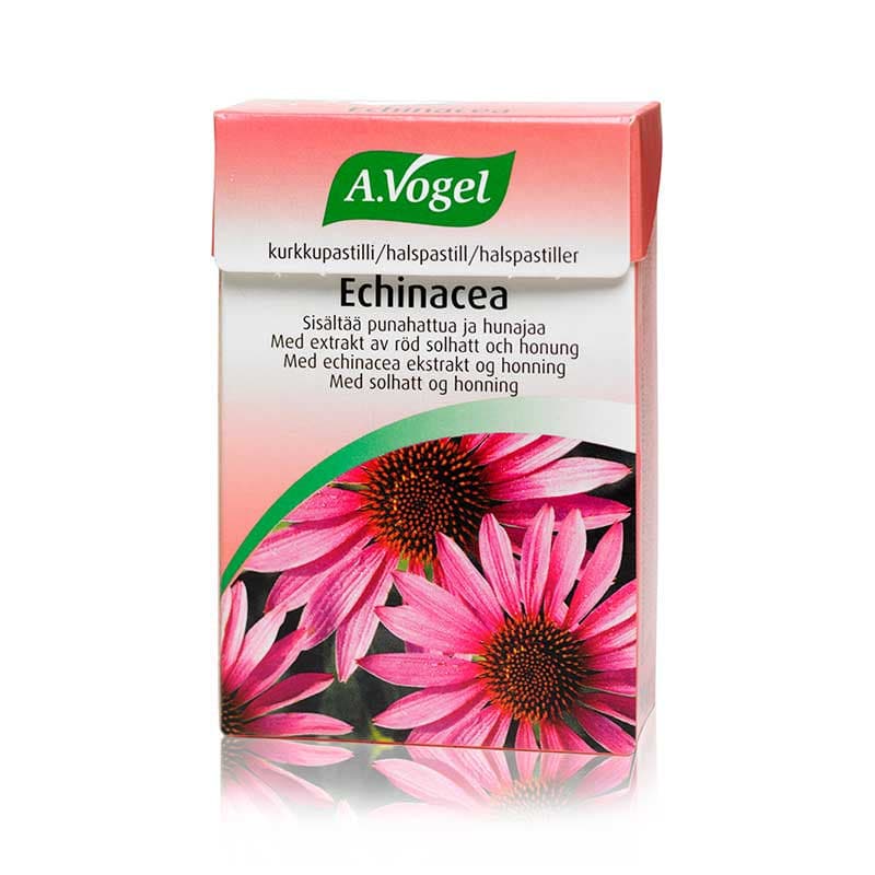 Stort online udvalg i A.Vogel Echinacea Halspastiller 30 g ❤ A .Vogel ❤ Hurtig levering: 1 - 2 Hverdage og gratis fragt v/køb over 295 kr. GLS til pakkeshop ❤ Varenummer: HG-2870 og barcode / Ean: 7610313424597 på lager - Kæmpe udvalg i Mad & drikke - Over 315 kendte brands på udsalg