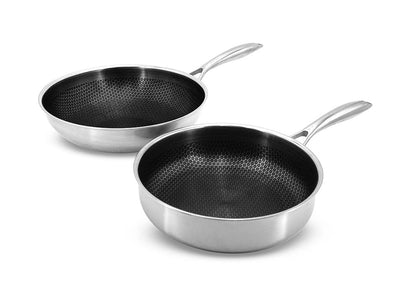 ONYX COOKWARE FRYING PAN SETS Hybrid non stick wok+sautersæt 2 dele ❤ Se vores kæmpe udvalg i Pandesæt