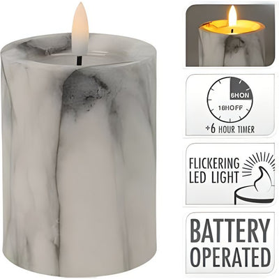 Se Bloklys Grå Marmor 3d Flame Ø: 7,5 x 10 Cm. ❤ Stort online udvalg i HAAHR & CO ❤ Hurtig levering: 1 - 2 Hverdage samt billig fragt ❤ Varenummer: BAR-699187 og barcode / Ean: på lager - Udsalg på Hjem og have | Husholdningsartikler | Husholdningspapir | Papirservietter Spar op til 53% - Over 400 kendte brands på udsalg