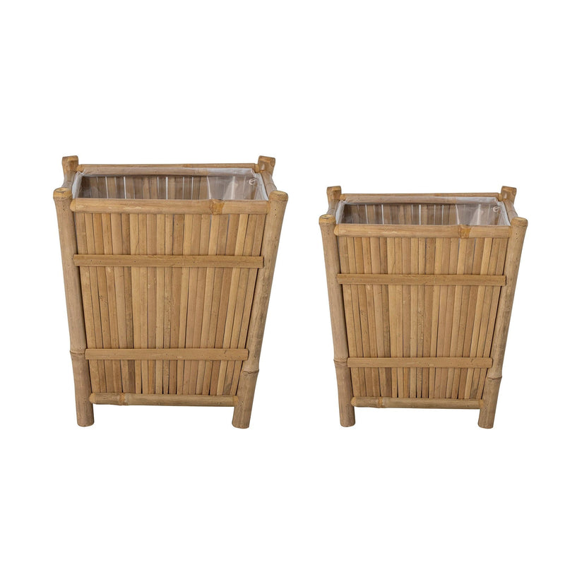 Se Bloomingville - Sole Urtepotteskjuler, Natur, Bambus - Sæt 2 stk ❤ Stort online udvalg i Bloomingville ❤ Hurtig levering: 1 - 2 Hverdage samt billig fragt - Varenummer: BGH-47585206042954 og barcode / Ean: &