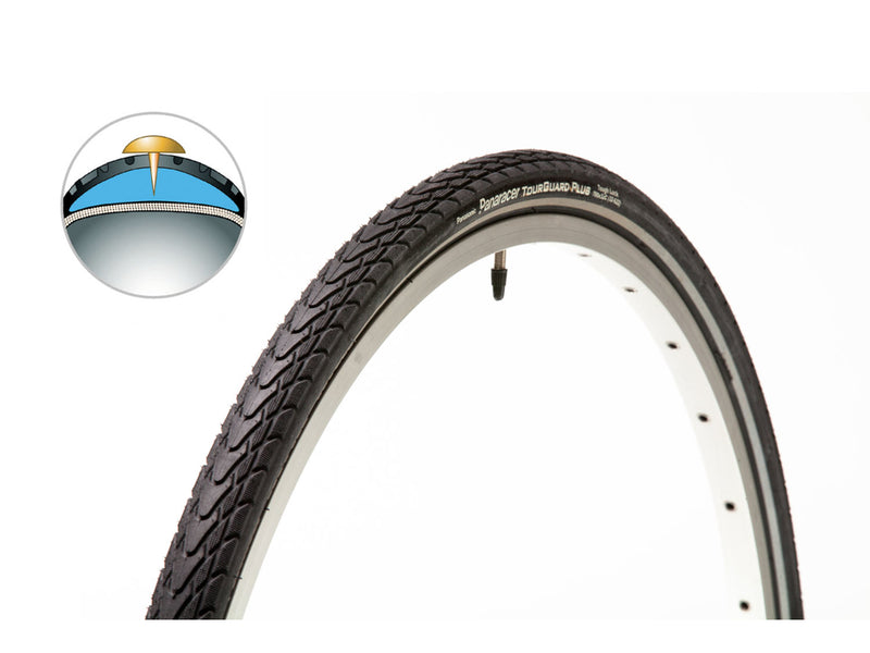 Se Dæk 700x38c Panaracer Tourguard Plus - 4,5mm gummi indlæg ❤ Kæmpe udvalg i Panaracer ❤ Hurtig levering: 1 - 2 Hverdage samt billig fragt - Varenummer: CKP-4931253009679 og barcode / Ean: &