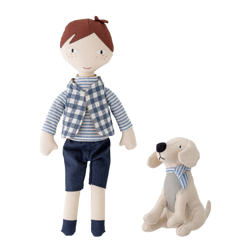 Se Bloomingville MINI - Hilbert Dukke, Blå, Hør H37 cm ❤ Stort online udvalg i Bloomingville MINI ❤ Hurtig levering: 1 - 2 Hverdage samt billig fragt ❤ Varenummer: BGH-47087028076874 og barcode / Ean: &