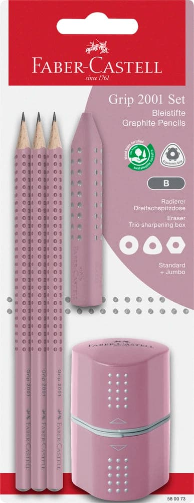 Se Faber-Castell Blistersæt grip 2001 rose online her - Ean: 4005405800732