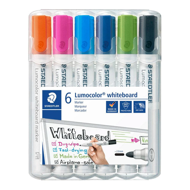 Se Staedtler Whiteboardmarker sæt lumocolor 6 ass farver 2 mm online her - Ean: 4007817074435