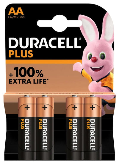 Se BATTERI DURACELL Plus Power AA 4 pk online her - Ean: 5000394140851