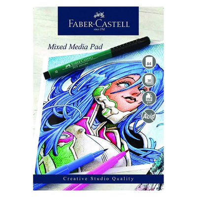 Se Faber-Castell Akvarel blok mixed A4 250g syrefri 30ark online her - Ean: 5022510791419