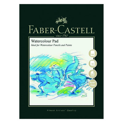 Se Faber-Castell Akvarel blok A4 300g syrefri 10 ark topspiral online her - Ean: 5022510792713