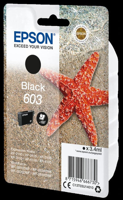 Se Epson 603 black ink cartridge printerpatron online her - Ean: 8715946666730