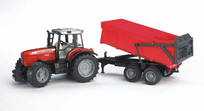 Se Bruder Massey Ferguson 7480 traktor med tipvogn online her - Ean: 4001702020453
