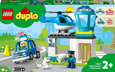 Se 10959 LEGO DUPLO Politistation og Helikopter online her - Ean: 5702017153629