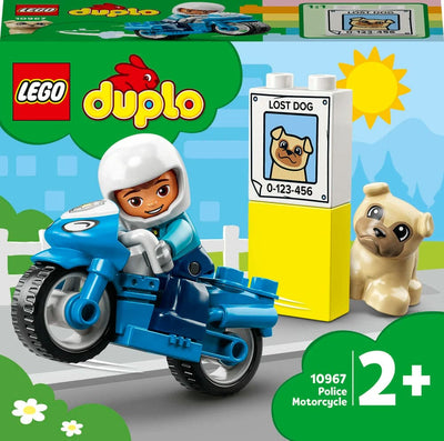 Se 10967 LEGO DUPLO Town Politimotorcykel online her - Ean: 5702017153636