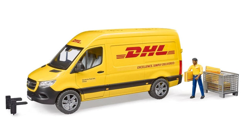 Se Bruder MB Sprinter DHL med chauffør online her - Ean: 4001702026714