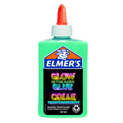 Se Elmer's Glow-in-the-dark Lim blå 147 ml online her - Ean: 3026981620782