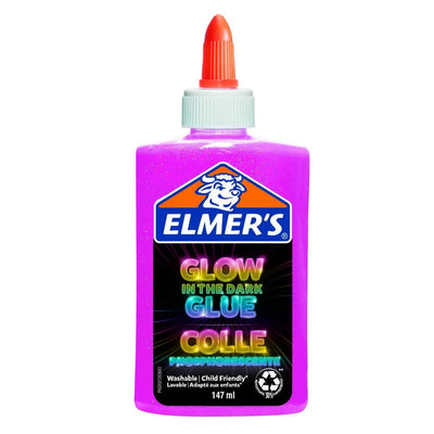 Se Elmer's Glow-in-the-dark lim lyserød 147 ml online her - Ean: 3026981620799