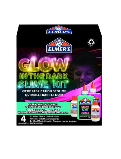 Se Elmer's Glow-in-the-dark slime kit 4 dele online her - Ean: 3026981620805