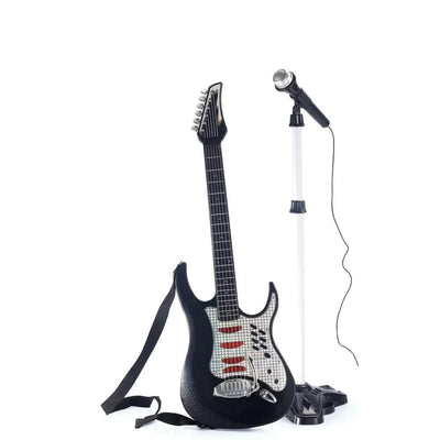 Se MUSIC Elektrisk Guitar med Mikrofon og Stativ online her - Ean: 5713428013969