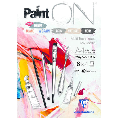 Se BLOK Paint ON A4 Clairefontaine online her - Ean: 3329689754101