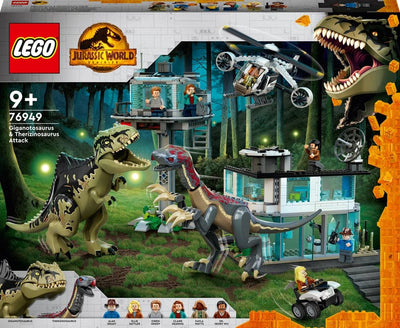 Se 76949 LEGO Jurassic World Giganotosaurus og Therizinosaurus-angreb online her - Ean: 5702016913552