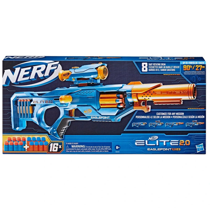 Se NERF elite 2.0 eaglepoint rd 8 online her - Ean: 5010994105259