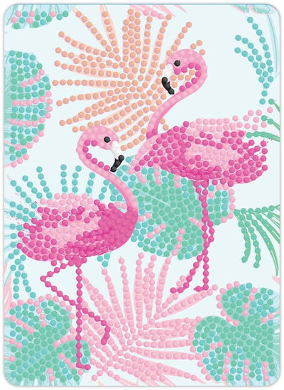 Se Diamond Art flamingoer 13 x 18 cm online her - Ean: 5711708140466