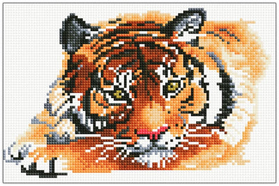 Se Diamond Art tiger 20 x 30 cm online her - Ean: 5711708140534