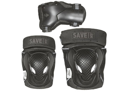 Se Save My Bones - Beskyttelsessæt - Str. XL - Sort/Grå ❤ Kæmpe udvalg i Save My ❤ Hurtig levering: 1 - 2 Hverdage samt billig fragt - Varenummer: CKP-5711697009157 og barcode / Ean: '5711697009157 på lager - Udsalg på Kropsbeskyttelse Spar op til 66% - Over 785 kendte brands på udsalg