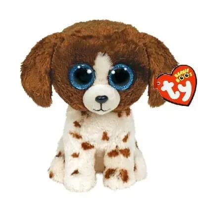 Se Ty Beanie Boos Muddles brun/hvid hund 23 cm online her - Ean: 0008421364879