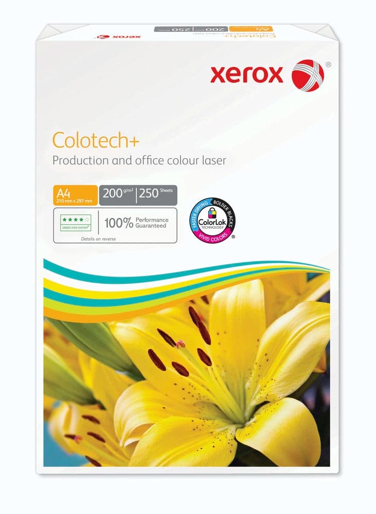 Se Kopipapir Xerox Colotech 200g A4 250 ark/pak online her - Ean: 5017534990184