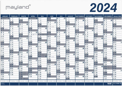 Se Mayland Kæmpekalender 2024 13 måneder online her - Ean: 5700864065003