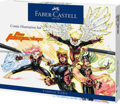 Se Faber-Castell Comic illustration set online her - Ean: 4005401671954