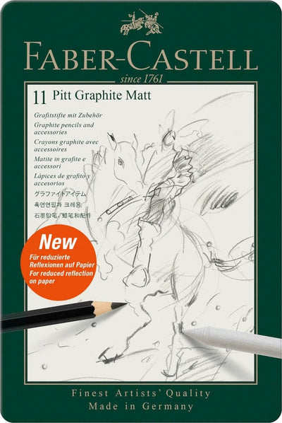 Se Faber-Castell Pencil pitt graphite mat 11 stk online her - Ean: 4005401152200