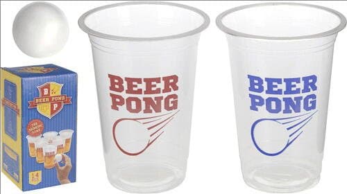 Se Beer Pong Game 2 Bolde 12 Bægre Med Rød + Blå Tekst ❤ Kæmpe udvalg i Koop ❤ Hurtig levering: 1 - 2 Hverdage samt billig fragt - Varenummer: BAR-630427 og barcode / Ean: &