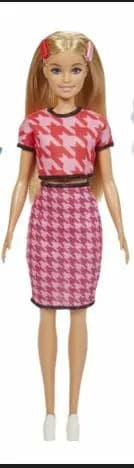 Se Barbie Fashionistas Dukke Pink Ternet kjole online her - Ean: 0887961900231