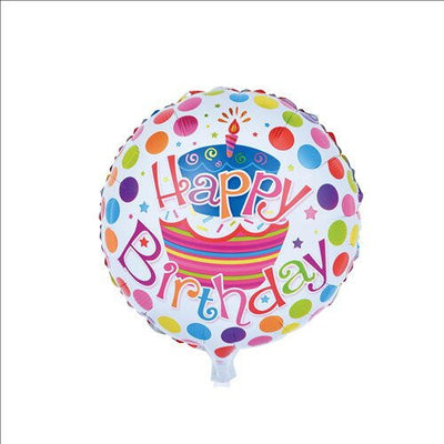 Se Ballon "Happy Birthday" 45 Cm. Flerfarvet ✔ Kæmpe udvalg i  Barlife ✔ Hurtig levering: 1 - 2 Hverdage samt billig fragt - Varenummer: BAR-12253 og barcode / Ean: '57035134714171 på lager - Udsalg på Fest | Balloner | Folie Ballon Spar op til 59% - Over 1247 kendte brands på udsalg
