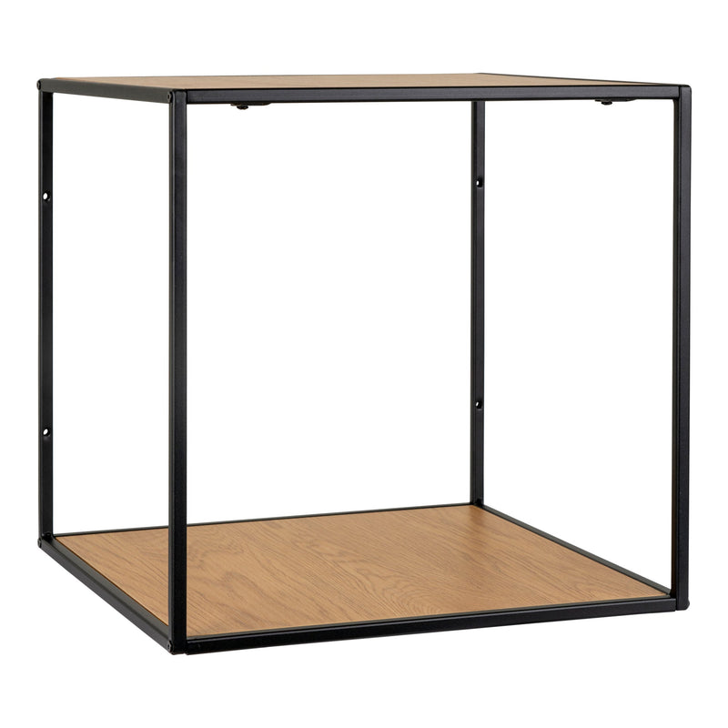 Se Vita Væghylde - sort ramme og egetræslook hylder 36x36x36 cm ❤ Stort online udvalg i House Nordic ❤ Hurtig levering: 1 - 2 Hverdage samt billig fragt ❤ Varenummer: BGH-42449273487612 og barcode / Ean: &