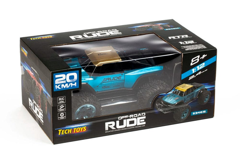 Se TECHTOYS RC Rude Off-Road metal blå/guld online her - Ean: 5700135346152