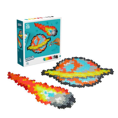 Se Plus-Plus Puzzle By Number Space 500 stk online her - Ean: 5710409106917
