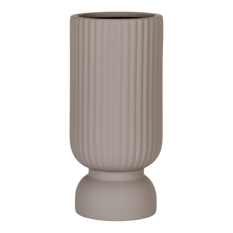 Se Vase - Vase I Keramik, Grå, Ø12X25,5 Cm ❤ Stort online udvalg i HouseNordic ❤ Hurtig levering: 1 - 2 Hverdage samt billig fragt ❤ Varenummer: BBM-45561141035285 og barcode / Ean: &