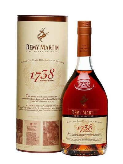 Se Remy Martin 1738 Accord Royal Cognac Fl 70 ❤ Stort online udvalg i REMYMARTIN ❤ Hurtig levering: 1 - 2 Hverdage samt billig fragt ❤ Varenummer: BAR-16480 og barcode / Ean: '3024480001781 på lager - Udsalg på Fødevarer, drikkevarer og tobak | Drikkevarer | Alkoholiske drikke | Spiritus | Brandy Spar op til 55% - Over 360 kendte mærker på udsalg