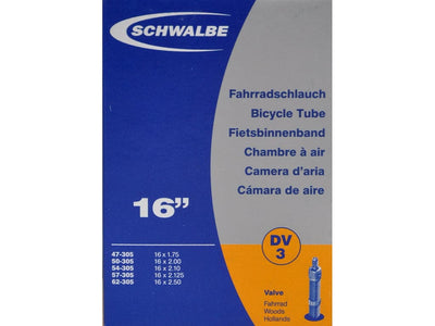 Se Schwalbe slange 16 x 1,75-2,50 med almindelig ventil DV3 ❤ Stort online udvalg i Schwalbe ❤ Hurtig levering: 1 - 2 Hverdage samt billig fragt - Varenummer: CKP-4026495099943 og barcode / Ean: '4026495099943 på lager - Udsalg på Slanger Spar op til 58% - Over 434 design mærker på udsalg