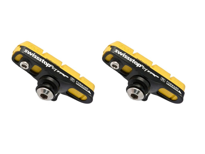 Se Swissstop Flash Pro - Komplet bremsesko - Yellow - 2 stk ❤ Kæmpe udvalg i Swissstop ❤ Hurtig levering: 1 - 2 Hverdage samt billig fragt - Varenummer: CKP-7640121221361 og barcode / Ean: &