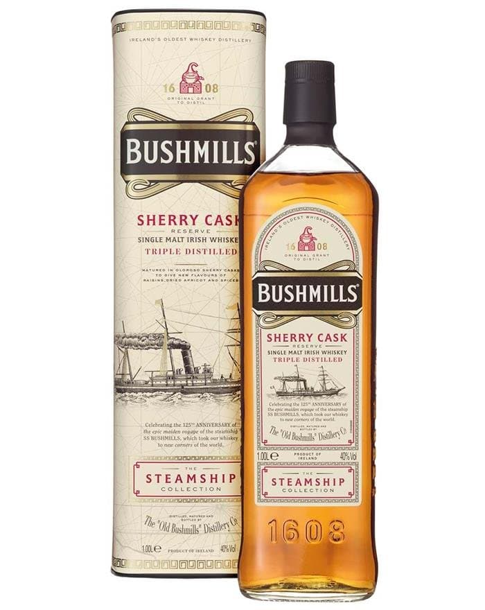Se Bushmills "Sherry Cask" Steamship Collection 1 Ltr ❤ Kæmpe udvalg i BUSHMILLS ❤ Hurtig levering: 1 - 2 Hverdage samt billig fragt - Varenummer: BAR-15140 og barcode / Ean: &