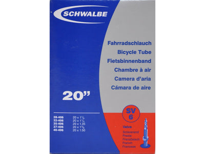 Se Schwalbe slange 20 x 1,35-1,50 med Racer ventil SV6 ✔ Kæmpe udvalg i  Schwalbe ✔ Hurtig levering: 1 - 2 Hverdage samt billig fragt - Varenummer: CKP-4026495100144 og barcode / Ean: '4026495100144 på lager - Udsalg på Slanger Spar op til 56% - Over 1454 kendte mærker på udsalg