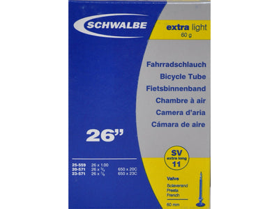Se Schwalbe slange 26 x 1,00 X-Light med Racer ventil SV11 ❤ Kæmpe udvalg i Schwalbe ❤ Hurtig levering: 1 - 2 Hverdage samt billig fragt - Varenummer: CKP-4026495099028 og barcode / Ean: '4026495099028 på lager - Udsalg på Slanger Spar op til 55% - Over 412 kendte brands på udsalg