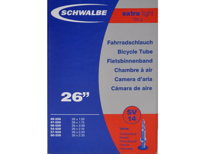 Se Schwalbe slange 26 x 1,50-2,35 X-Light med Racer ventil SV14 ❤ Stort online udvalg i Schwalbe ❤ Hurtig levering: 1 - 2 Hverdage samt billig fragt ❤ Varenummer: CKP-4026495099349 og barcode / Ean: på lager - Udsalg på Slanger Spar op til 62% - Over 350 kendte brands på udsalg