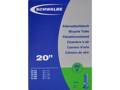 Se Schwalbe slange 20 x 1,35-1,50 med Auto ventil AV6 ✔ Kæmpe udvalg i  Schwalbe ✔ Hurtig levering: 1 - 2 Hverdage samt billig fragt - Varenummer: CKP-4026495100120 og barcode / Ean: '4026495100120 på lager - Udsalg på Slanger Spar op til 57% - Over 1454 kendte mærker på udsalg