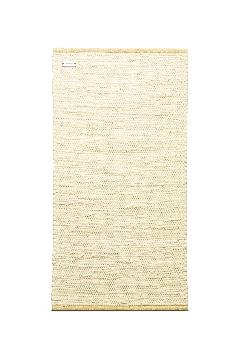 Rug Solid Cotton Tæppe Lemon 65x135 cm