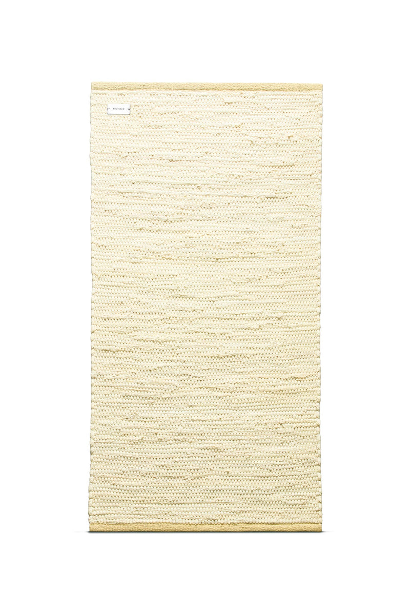 Rug Solid Cotton Tæppe Lemon 65x135 cm