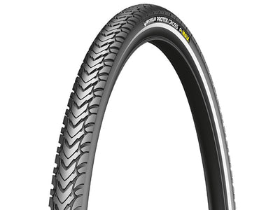Se Michelin Protek Cross Max - Urban tråddæk - 700x32c (32-622) - Sort med refleks ❤ Stort online udvalg i Michelin ❤ Hurtig levering: 1 - 2 Hverdage samt billig fragt ❤ Varenummer: CKP-3528706261190 og barcode / Ean: '3528706261190 på lager - Udsalg på Cykeldæk Spar op til 52% - Over 350 kendte brands på udsalg