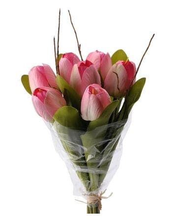 Kunstig Tulipan bundt 30 cm. Rosa - Køb online nu